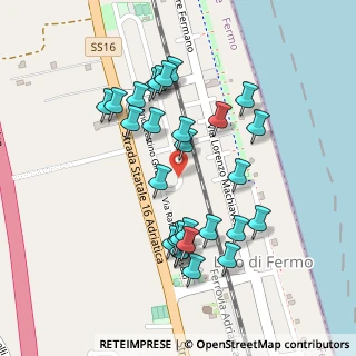 Mappa Via Andreottino Girardi, 63900 Lido di Fermo FM, Italia (0.24286)