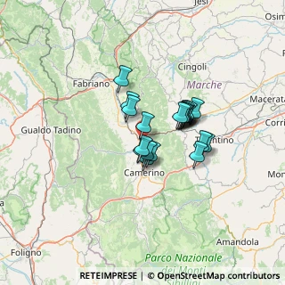 Mappa Località Valeano, 62022 Castelraimondo MC, Italia (9.261)