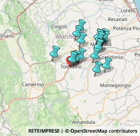 Mappa Contrada Pianibianchi, 62029 Tolentino MC, Italia (11.8655)