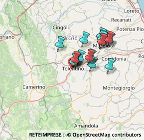 Mappa Contrada Pianibianchi, 62029 Tolentino MC, Italia (10.944)