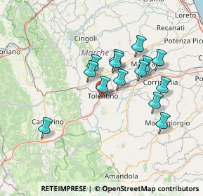 Mappa Contrada Pianibianchi, 62029 Tolentino MC, Italia (12.89)