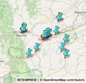 Mappa Contrada Pianibianchi, 62029 Tolentino MC, Italia (5.88833)