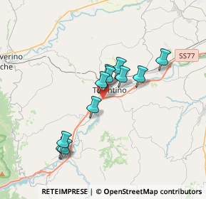 Mappa Contrada Pianibianchi, 62029 Tolentino MC, Italia (2.92091)