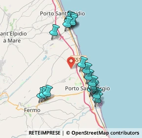 Mappa Via Monte marino fermo nr, 63900 Capodarco FM, Italia (4.027)