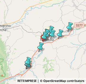 Mappa Via Guidobaldo Orizi, 62029 Tolentino MC, Italia (2.90909)