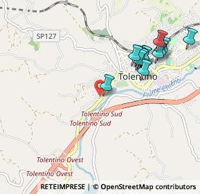 Mappa Via Guidobaldo Orizi, 62029 Tolentino MC, Italia (1.07571)