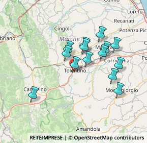 Mappa Via Guidobaldo Orizi, 62029 Tolentino MC, Italia (12.89071)