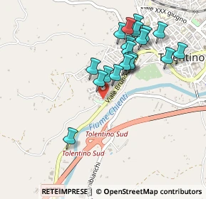 Mappa Via Guidobaldo Orizi, 62029 Tolentino MC, Italia (0.462)