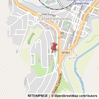 Mappa Via Giosuè Carducci, 9, 62022 Castelraimondo, Macerata (Marche)