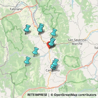 Mappa Via Giosuè Carducci, 62022 Castelraimondo MC, Italia (6.10571)