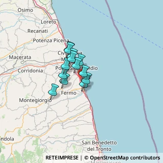 Mappa Viale del Lido, 63900 Lido di Fermo FM, Italia (7.88615)