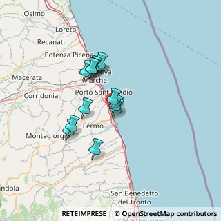 Mappa Viale del Lido, 63900 Lido di Fermo FM, Italia (10.70846)
