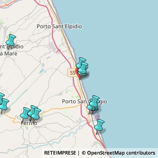Mappa Viale del Lido, 63900 Lido di Fermo FM, Italia (5.57714)