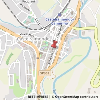 Mappa Corso Italia, 91, 62022 Castelraimondo, Macerata (Marche)
