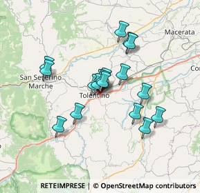 Mappa Contrada Ributino, 62029 Tolentino MC, Italia (5.71833)