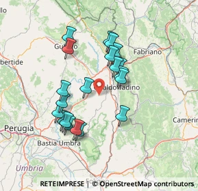 Mappa Via dell'Arrone, 06023 Gualdo Tadino PG, Italia (12.919)