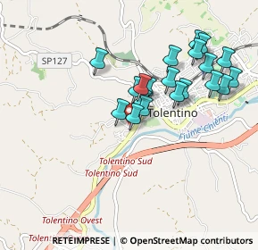 Mappa Via Filippo Turati, 62029 Tolentino MC, Italia (0.877)