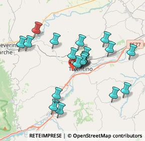 Mappa Via Umberto Lucentini, 62029 Tolentino MC, Italia (3.5745)