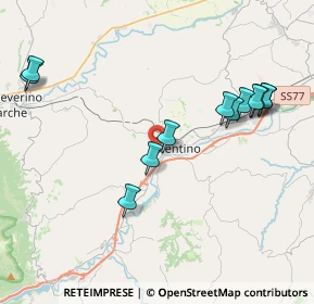 Mappa Via Umberto Lucentini, 62029 Tolentino MC, Italia (4.42667)