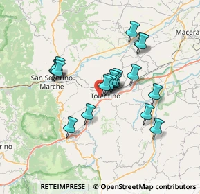 Mappa Via Umberto Lucentini, 62029 Tolentino MC, Italia (6.07)