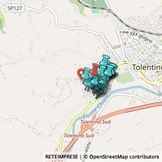 Mappa Via Umberto Lucentini, 62029 Tolentino MC, Italia (0.26923)