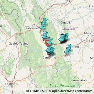 Mappa Via Monte S. Vicino, 62022 Castelraimondo MC, Italia (9.8515)
