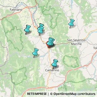 Mappa Via Salvo D'Acquisto, 62022 Castelraimondo MC, Italia (5.59231)