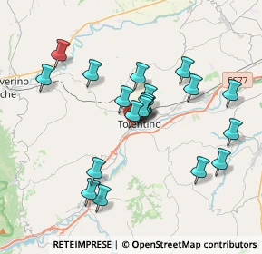 Mappa Viale Bruno Buozzi, 62029 Tolentino MC, Italia (3.463)