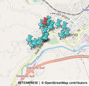 Mappa Viale Bruno Buozzi, 62029 Tolentino MC, Italia (0.2715)