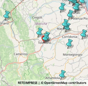 Mappa Viale Bruno Buozzi, 62029 Tolentino MC, Italia (24.32389)