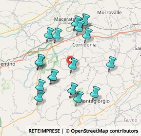 Mappa Macerata, 62010 Mogliano MC, Italia (7.7165)