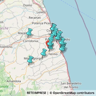 Mappa Via Cagliari, 63813 Monte Urano FM, Italia (9.17333)