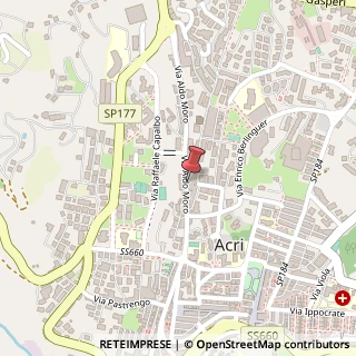 Mappa Via Aldo Moro, 72, 87041 Acri, Cosenza (Calabria)