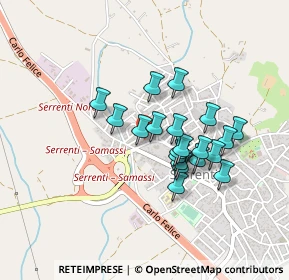 Mappa Via Cagliari, 09027 Serrenti SU, Italia (0.3755)