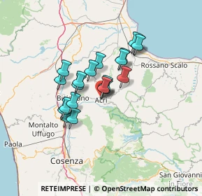 Mappa Via Gioacchino da Fiore, 87041 Acri CS, Italia (10.993)