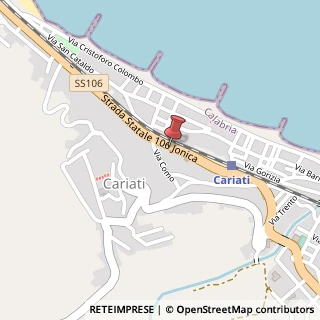 Mappa Via A. de Gasperi, 13, 87062 Cariati, Cosenza (Calabria)