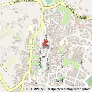Mappa Via Aldo Moro, 89, 87041 Acri, Cosenza (Calabria)