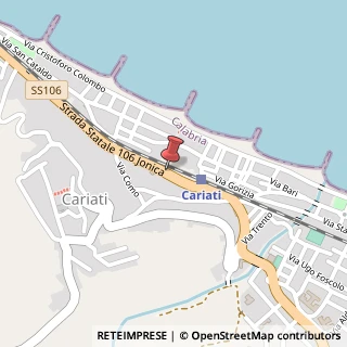 Mappa Via A. de Gasperi, 18, 87062 Cariati, Cosenza (Calabria)