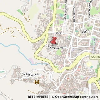 Mappa Via Pastrengo, 52, 87041 Acri, Cosenza (Calabria)