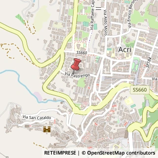 Mappa Via Pastrengo, 51, 87041 Acri, Cosenza (Calabria)