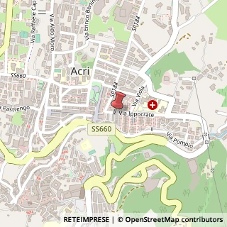 Mappa Via Maria Curie, 10, 87041 Acri, Cosenza (Calabria)
