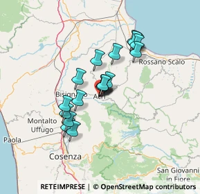 Mappa Via Maria Curie, 87041 Acri CS, Italia (11.677)