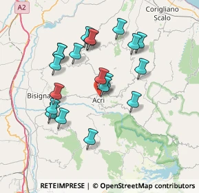 Mappa Via S. Francesco D'Assisi, 87041 Acri CS, Italia (7.4355)