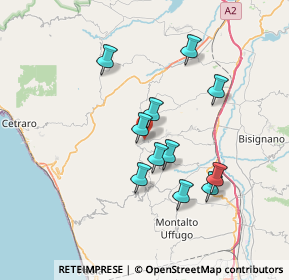 Mappa Via Chiesa Matrice, 87040 Cerzeto CS, Italia (6.82364)