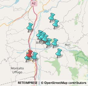 Mappa Via Vritta, 87043 Bisignano CS, Italia (5.36231)