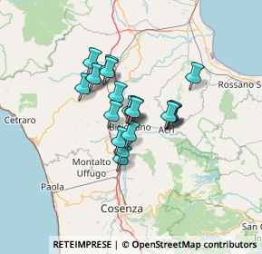 Mappa Via Vritta, 87043 Bisignano CS, Italia (9.6965)