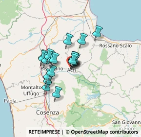 Mappa Via Niccolò Copernico, 87041 Acri CS, Italia (9.636)