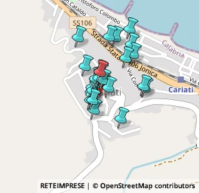 Mappa Piazzetta Fabio Friozzi, 87062 Cariati CS, Italia (0.148)