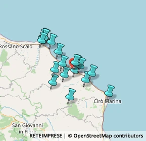 Mappa Largo Plebiscito, 87062 Cariati CS, Italia (11.07167)