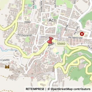 Mappa Via Vincenzo Padula, 94, 87041 Acri, Cosenza (Calabria)